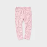 Uniqlo Flower Print Baby Pink Leggings