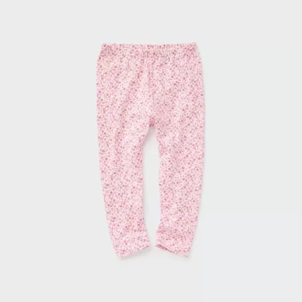 Uniqlo Flower Print Baby Pink Leggings