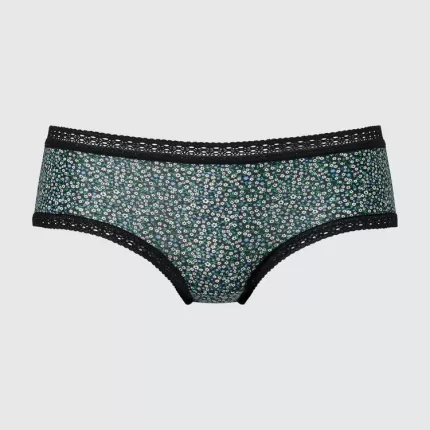 Uniqlo Flower Print Hiphugger Women’s Underwear Black