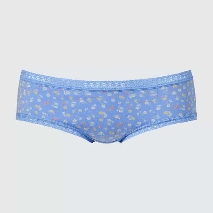 Uniqlo Flower Print Hiphugger Women’s Underwear Blue