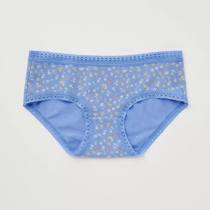 Uniqlo Flower Print Hiphugger Women’s Underwear Blue