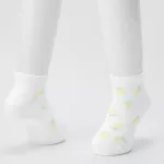 Uniqlo Fruit Print Short Socks (Three Pairs) Kids White Blue Green