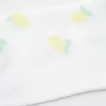 Uniqlo Fruit Print Short Socks (Three Pairs) Kids White Blue Green