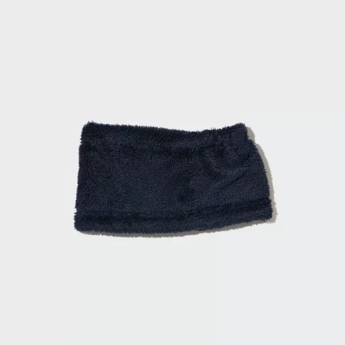 Uniqlo Heattech Fleece Neck Warmer Scarves Kids Navy Blue