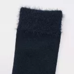 Uniqlo Heattech Knee High Fluffy Socks (Two Pairs) Kids Black