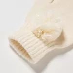 Uniqlo Heattech Knitted Gloves Kids White