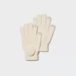 Uniqlo Heattech Knitted Gloves Kids White