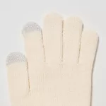 Uniqlo Heattech Knitted Gloves Kids White