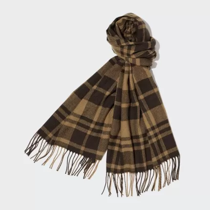 Uniqlo Heattech Patterned Women’s Scarves Brown