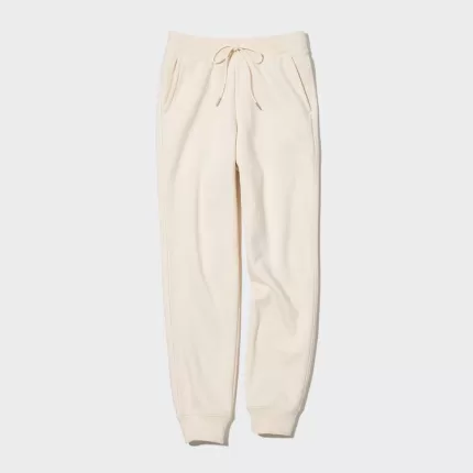 Uniqlo Heattech Pile Lined Jogger Pants Women Beige