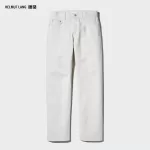 Uniqlo Helmut Lang Classic Cut Men’s Jeans White