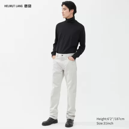 Uniqlo Helmut Lang Classic Cut Men’s Jeans White