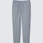 Uniqlo Hickory Easy Relaxed Ankle Length Men’s Loungewear Blue