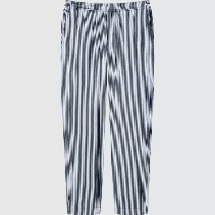 Uniqlo Hickory Easy Relaxed Ankle Length Men’s Loungewear Blue