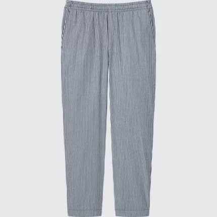 Uniqlo Hickory Easy Relaxed Ankle Length Men’s Pants Blue