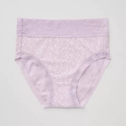 Uniqlo High Rise Flower Print Women’s Underwear Pink