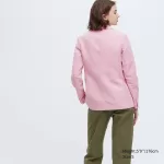 Uniqlo Ines De La Fressange Linen Cotton Blend Women’s Jackets Pink