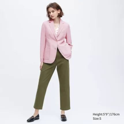 Uniqlo Ines De La Fressange Linen Cotton Blend Women’s Jackets Pink