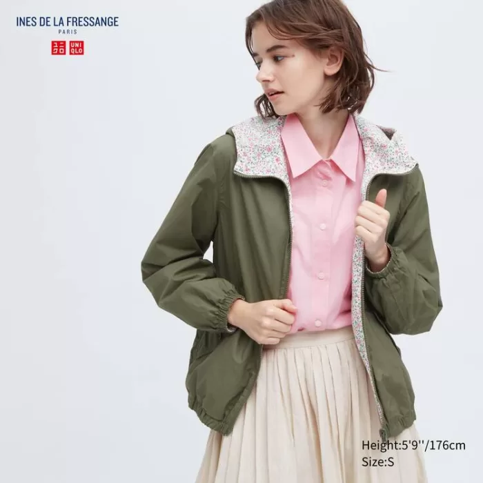 Uniqlo Ines De La Fressange Reversible Women’s Anorak Olive Green