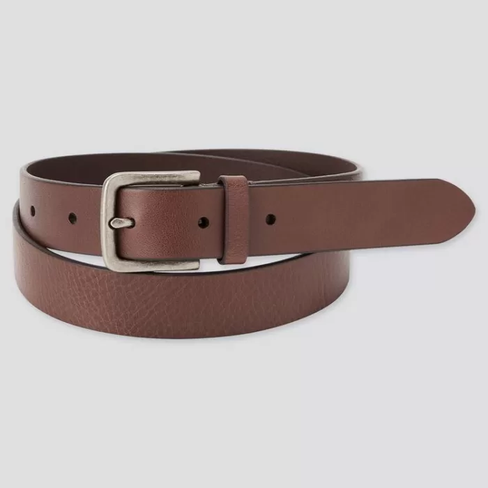 Uniqlo Italian Leather Vintage Style Belts (2021 Season) Men Brown