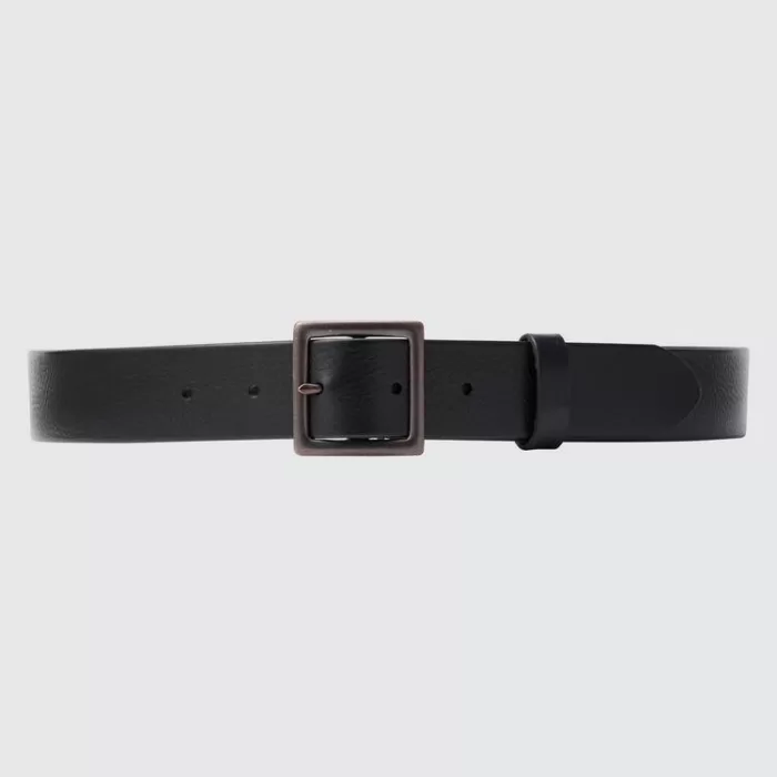 Uniqlo Italian Leather Vintage Style Men’s Belts Black