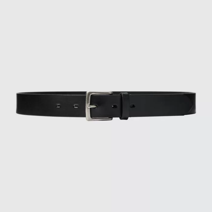 Uniqlo Italian Oiled Leather Men’s Belts Black