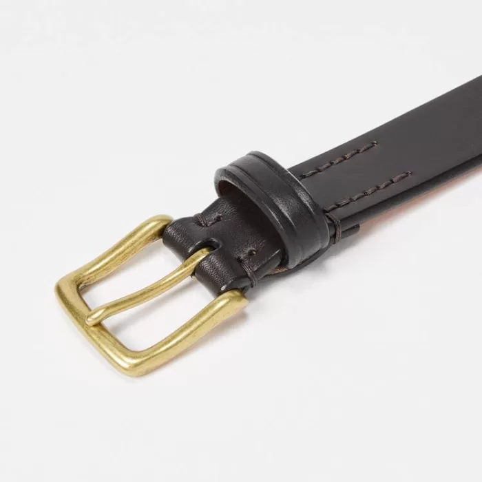 Uniqlo Italian Saddle Leather Belts Men Black