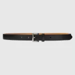 Uniqlo Italian Saddle Leather Belts Men Black