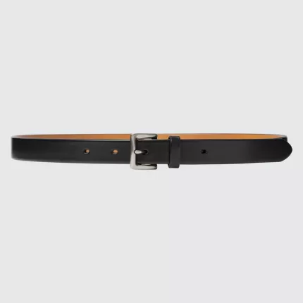 Uniqlo Italian Saddle Leather Belts Men Black