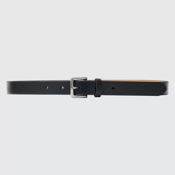 Uniqlo Italian Saddle Leather Belts Men Black