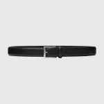 Uniqlo Italian Stitched Leather Belts for Men Black