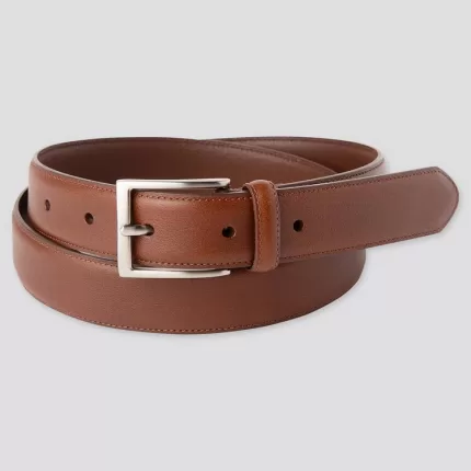 Uniqlo Italian Stitched Leather Men’s Belts Brown