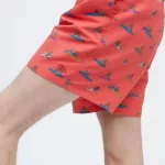 Uniqlo JW Anderson Rowing Print Active Utility Shorts Men Red