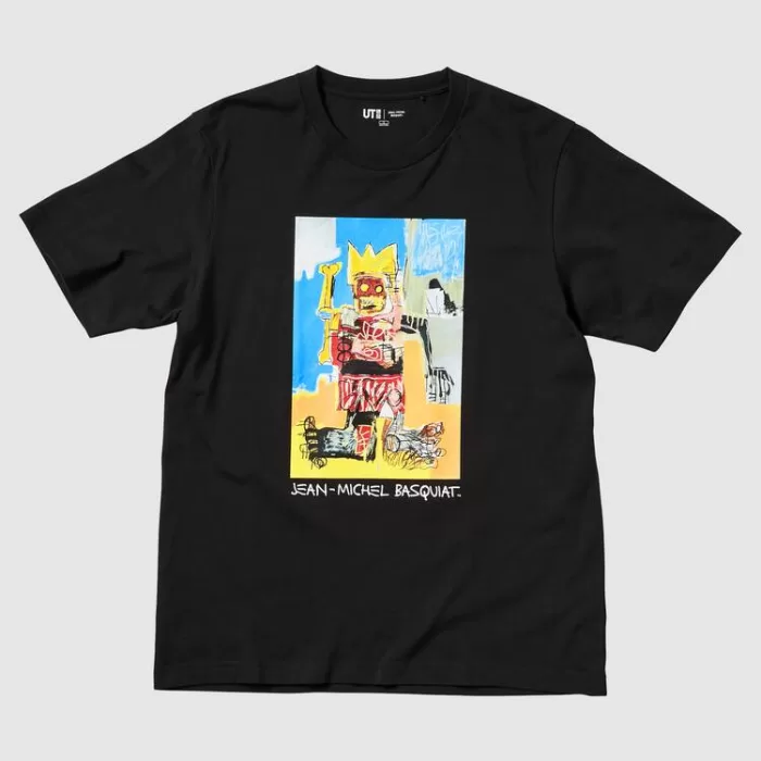 Uniqlo Jean-michel Basquiat Ut Printed T-shirt Men Black