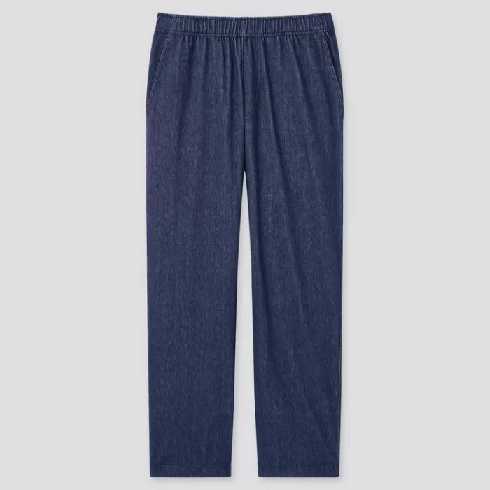 Uniqlo Jersey Relaxed Fit Ankle Length Pants (2021 Season) Men’s Blue