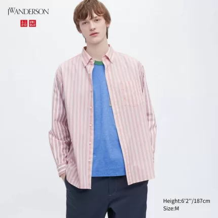 Uniqlo Jw Anderson Oversized Men’s Shirts Pink