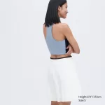 Uniqlo Jw Anderson Pleated Mini Skirt Women White