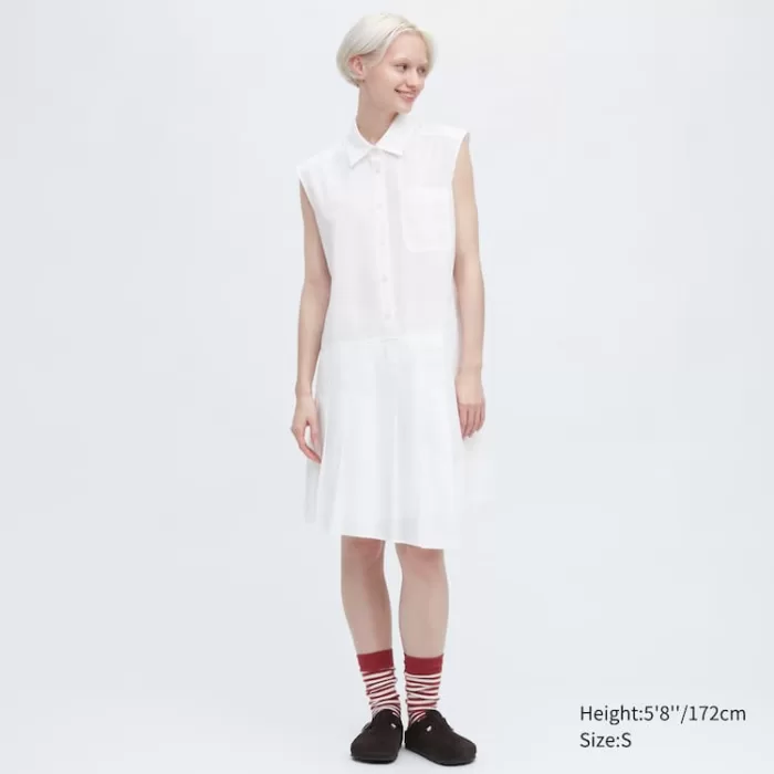 Uniqlo Jw Anderson Sleeveless Dress Women White