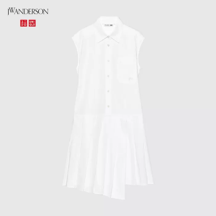 Uniqlo Jw Anderson Sleeveless Dress Women White