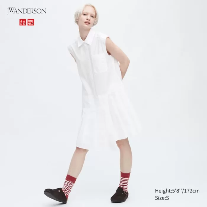 Uniqlo Jw Anderson Sleeveless Dress Women White