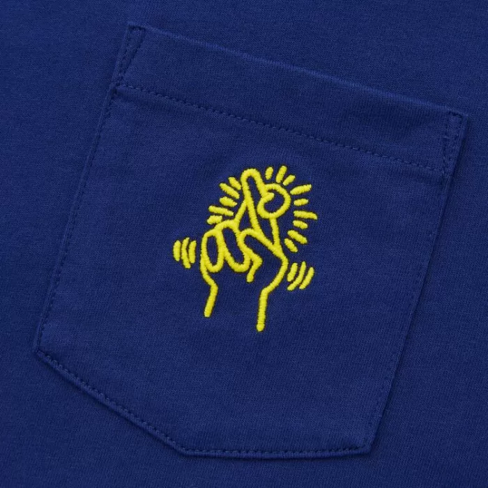 Uniqlo Keith Haring Ut Printed T-shirt Men Blue