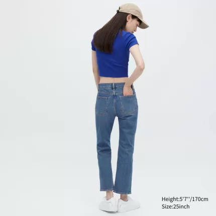 Uniqlo Kick Flared Women’s Jeans Blue