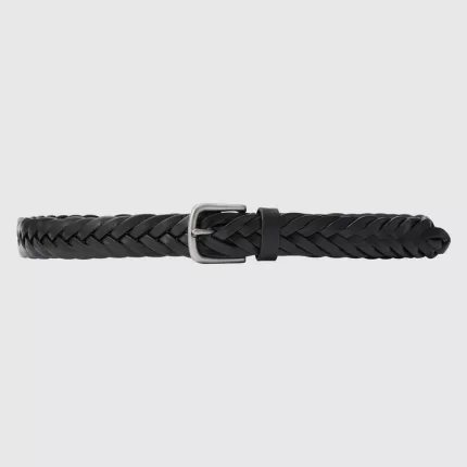 Uniqlo Leather Mesh Belts for Men in Black