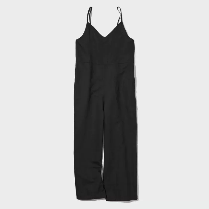 Uniqlo Linen Blend Camisole Women’s Jumpsuit Black