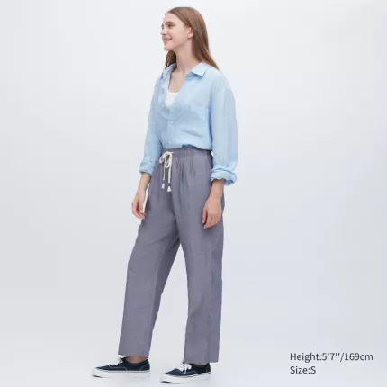 Uniqlo Linen Blend Easy Women’s Homewear Grey