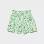 Uniqlo Linen Blend Flower Print Easy Boys Shorts Cream