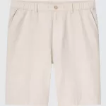 Uniqlo Linen Blend Men’s Shorts Beige