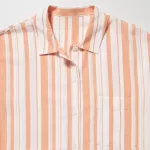 Uniqlo Linen Blend Short Sleeved Set Women’s Homewear Orange