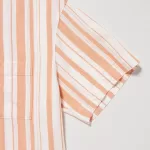 Uniqlo Linen Blend Short Sleeved Set Women’s Homewear Orange