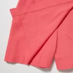 Uniqlo Linen Blend Skort Shorts Women Pink